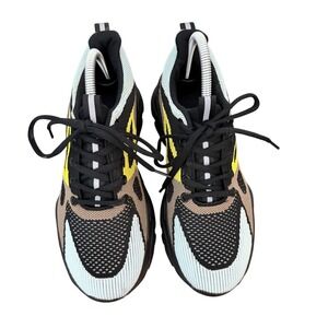 Athletic Sneakers Knit Running Shoes Size 10 Multi Color Chunky Mesh Outdoors